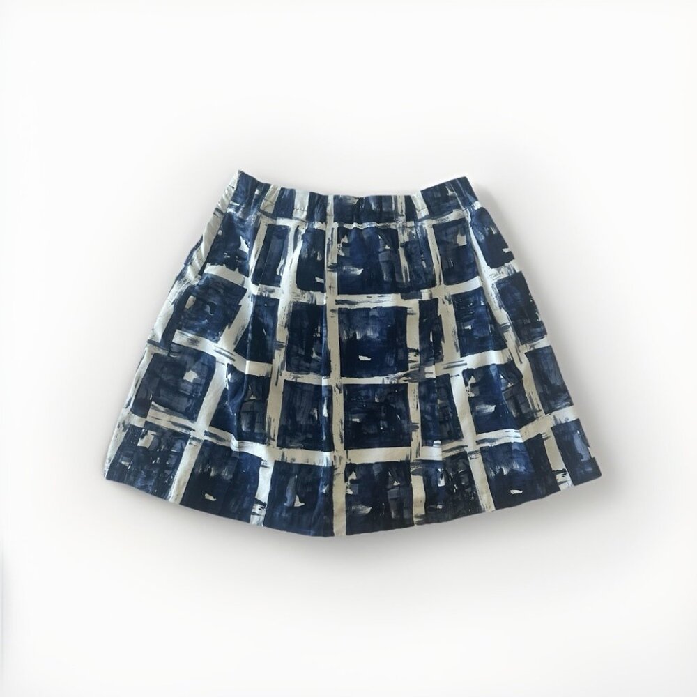 Y2K Vintage Elegant Simply Vera Vera Wang Geometric A-Line Skirt — Size S